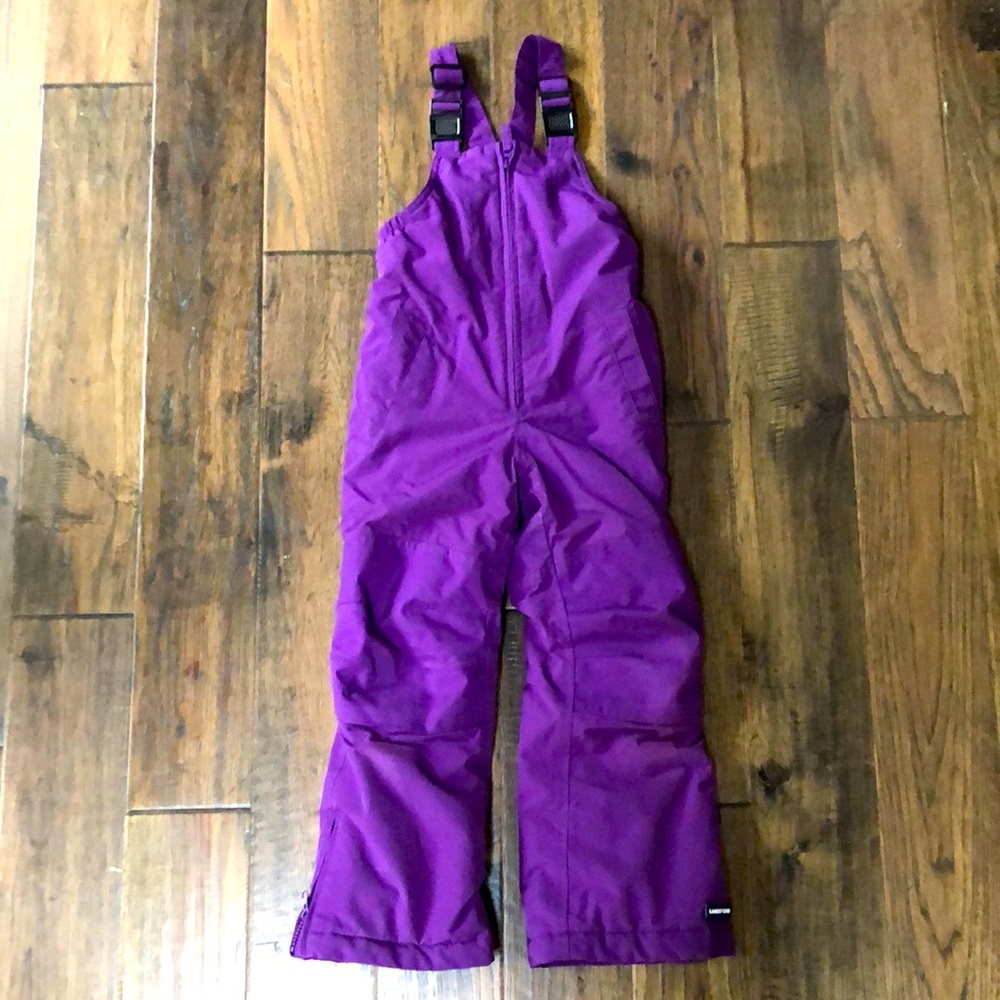 Lands’ End Girl’s Snow Bibs Size 4